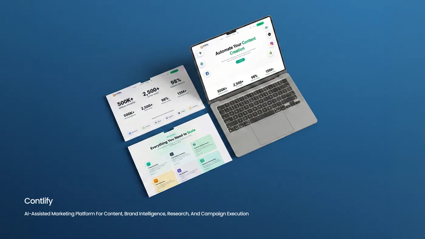 Contlify AI content automation platform presentation